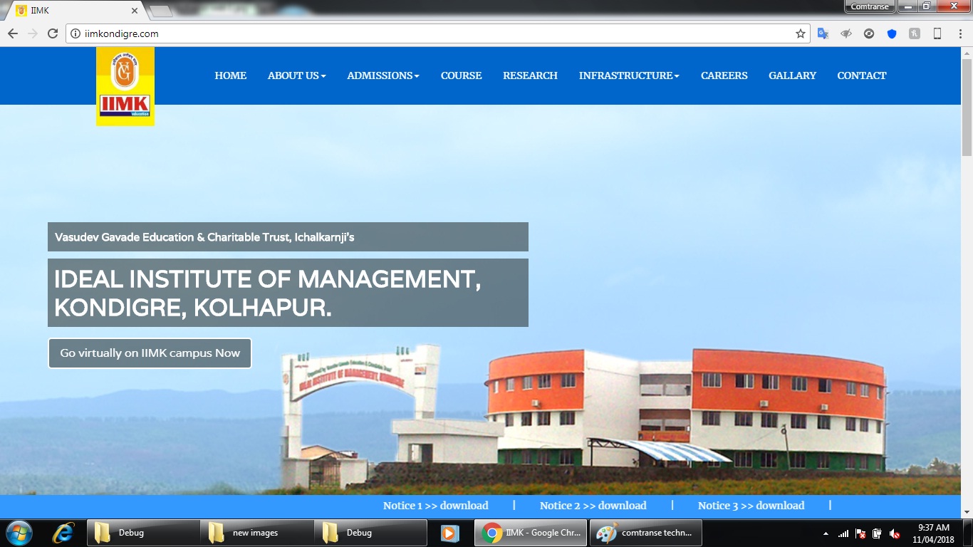 Ideal Institute of Management Website